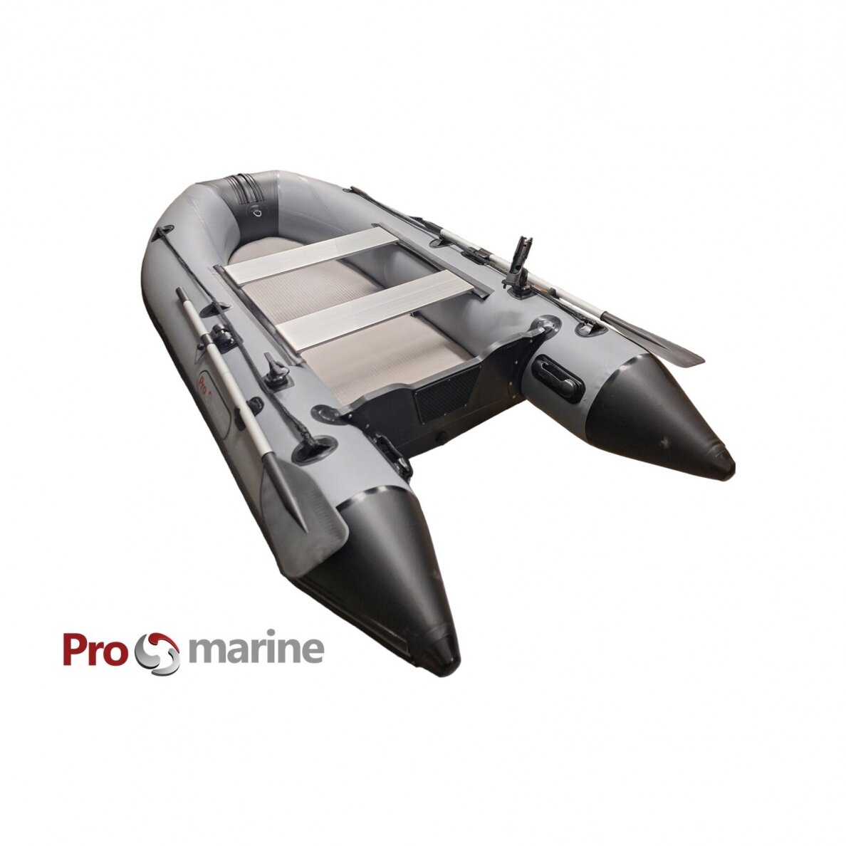 Pripučiama PVC Valtis ProMarine AD300 ( 300cm, dugnas Airdeck, spalva: T. pilka) 1 Pripučiama PVC Valtis ProMarine AD300 ( 300cm, dugnas Airdeck, spalva: T. pilka) 1