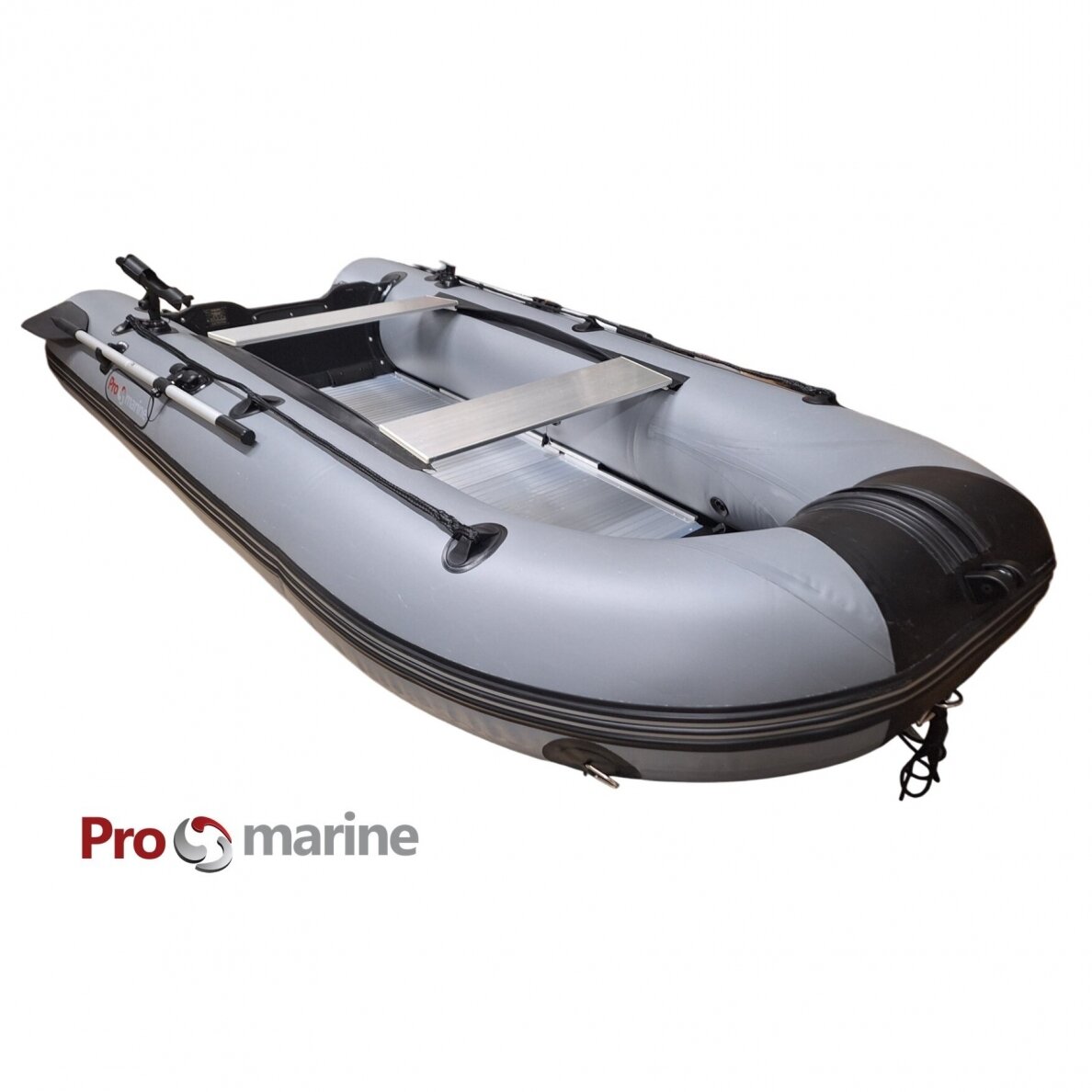 Inflatable motor boat with keel ProMarine AL380 (380cm, floor Aluminum, dark grey) 2 Inflatable motor boat with keel ProMarine AL380 (380cm, floor Aluminum, dark grey) 2