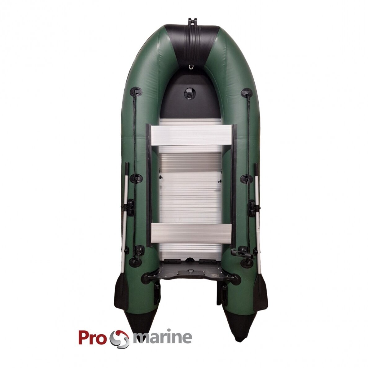 Pripučiama PVC Valtis ProMarine AL330 ( 330cm, dugnas Aliuminio, spalva: žalia) 2 Pripučiama PVC Valtis ProMarine AL330 ( 330cm, dugnas Aliuminio, spalva: žalia) 2