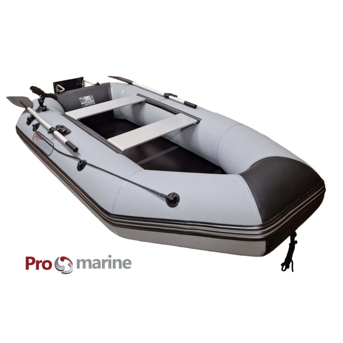 Inflatable boat ProMarine IBP265 (265cm, SLATTED FLOOR, dark grey, transom kit) 1