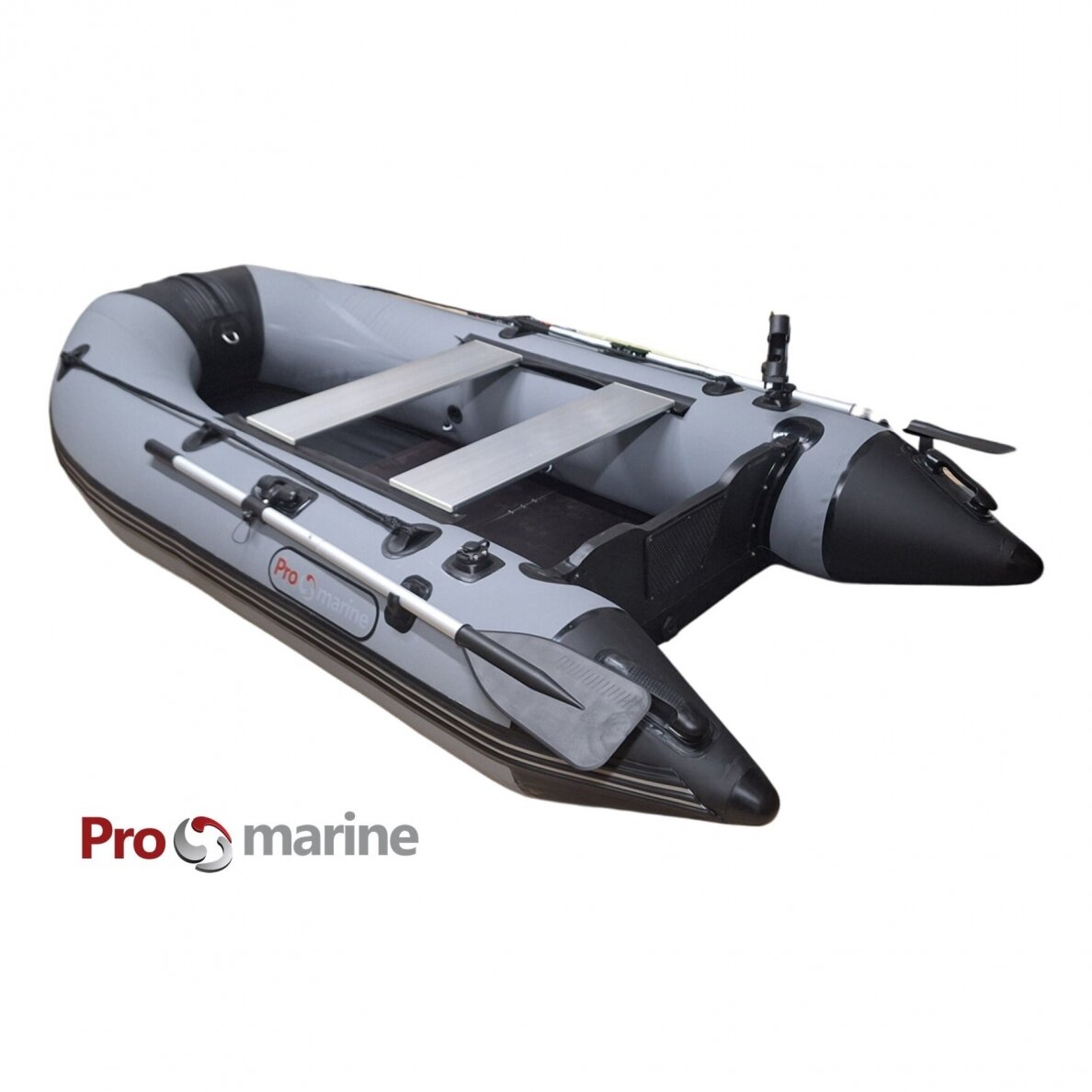 Inflatable motor boat ProMarine SL330 (330cm, floor book, dark grey) Inflatable motor boat ProMarine SL330 (330cm, floor book, dark grey)