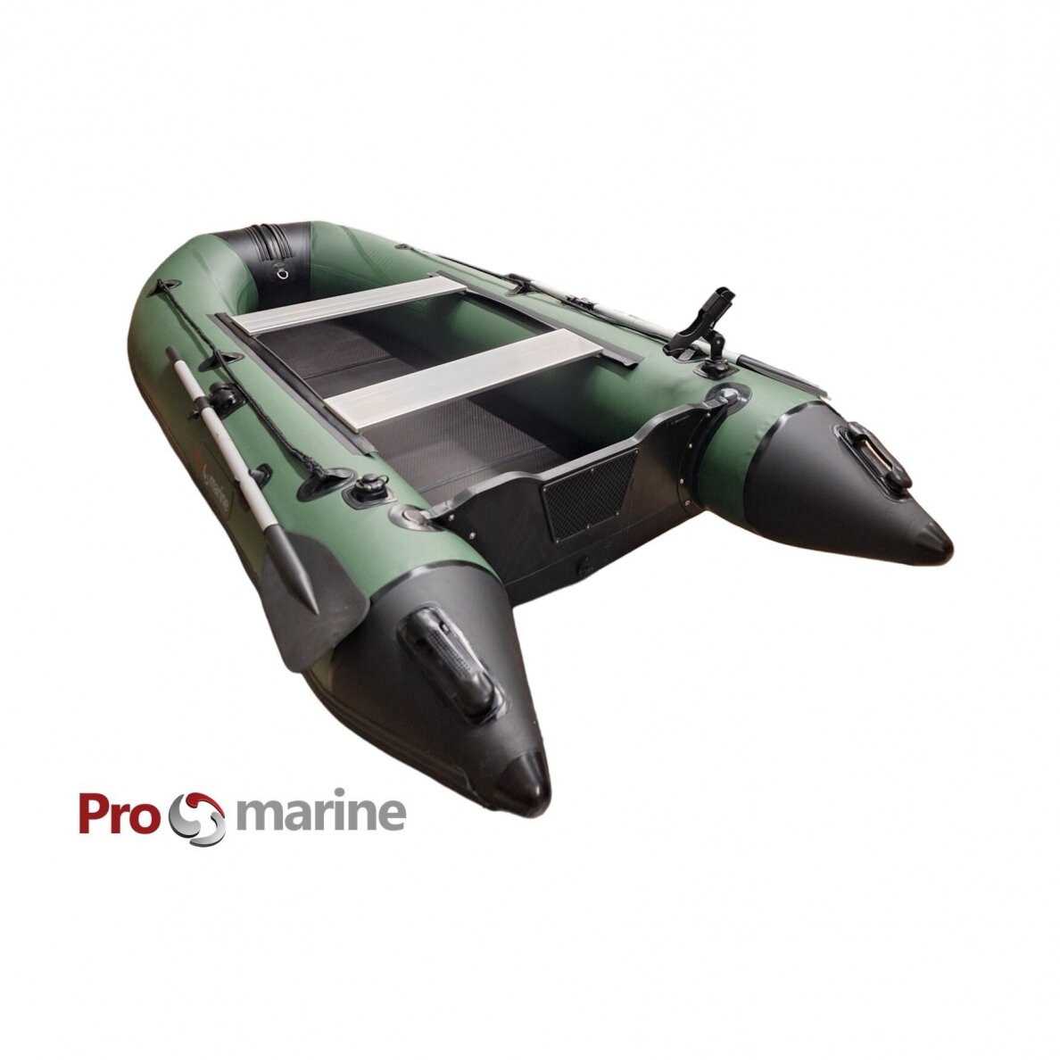 Inflatable motor boat ProMarine SL330 (330cm, floor book, green) Inflatable motor boat ProMarine SL330 (330cm, floor book, green)
