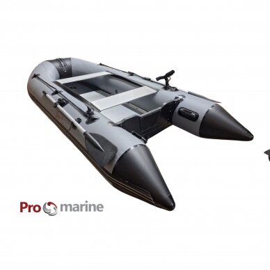 Inflatable motor boat with keel ProMarine AL380 (380cm, floor Aluminum, dark grey) Inflatable motor boat with keel ProMarine AL380 (380cm, floor Aluminum, dark grey)