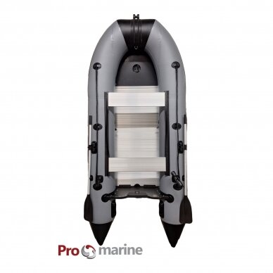 Pripučiama PVC Valtis ProMarine AL330 (330cm, dugnas Aliuminio, spalva: T. pilka) 1 Pripučiama PVC Valtis ProMarine AL330 (330cm, dugnas Aliuminio, spalva: T. pilka) 1