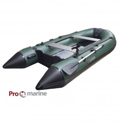 Pripučiama PVC Valtis ProMarine AL330 ( 330cm, dugnas Aliuminio, spalva: žalia) Pripučiama PVC Valtis ProMarine AL330 ( 330cm, dugnas Aliuminio, spalva: žalia)