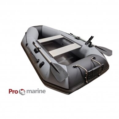 Inflatable boat ProMarine IBP265 (265cm, floor book, dark grey, transom kit)