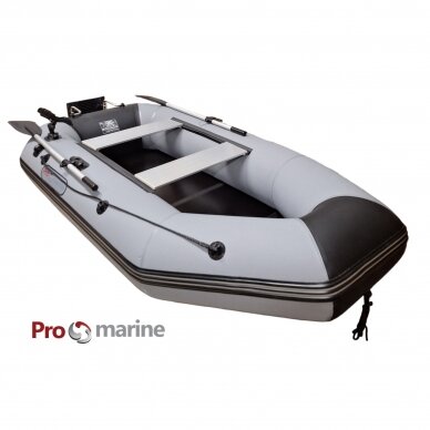 Inflatable boat ProMarine IBP265 (265cm, floor book, dark grey, transom kit) 1