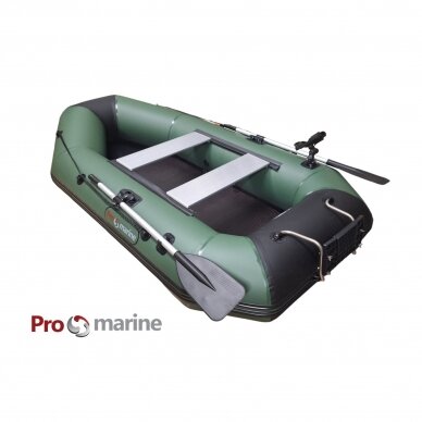 Inflatable boat ProMarine IBP265 (265cm, floor book, green, transom kit)