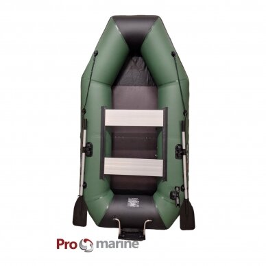 Inflatable boat ProMarine IBP265 (265cm, floor book, green, transom kit) 2