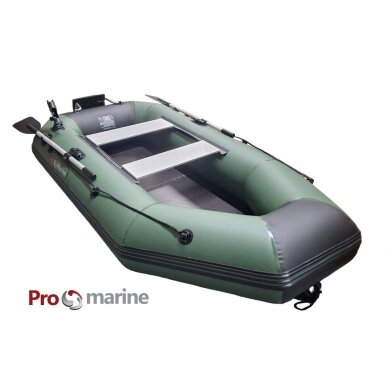 Inflatable boat ProMarine IBP265 (265cm, floor book, green, transom kit) 1
