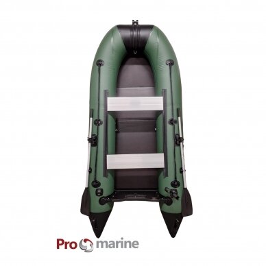 Inflatable motor boat ProMarine SL330 (330cm, floor book, green) 3