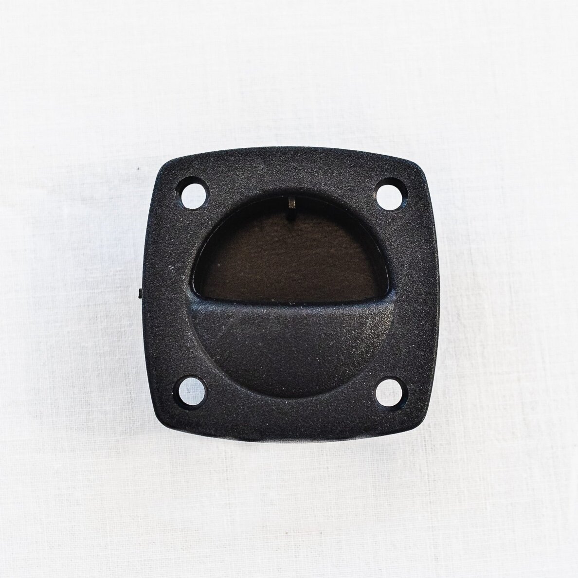 Flush mount handle Whitecap (black, polimer, 57x57mm)