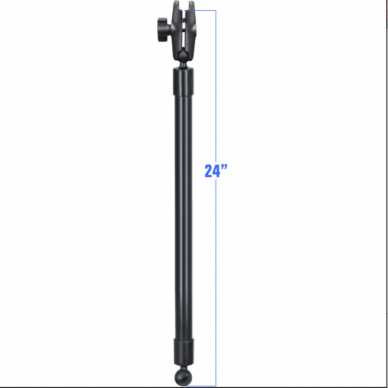 RAM® 61 cm PVC vamzdžio prailginimas su rutuliniais galais ir dviguba lizdine svirtimi.