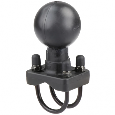 RAM® Double U-Bolt Ball Base for 1.25" - 1.5" Rails - D Size RAM® Double U-Bolt Ball Base for 1.25" - 1.5" Rails - D Size