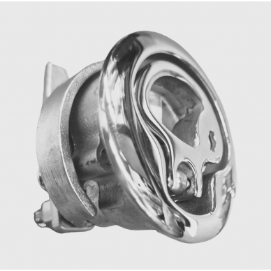 Handle / ring with shutter and lock, stainless steel (61mm) 2 Handle / ring with shutter and lock, stainless steel (61mm) 2