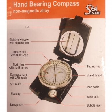 Hand bearing compass, non-magnetic alloy 3 Hand bearing compass, non-magnetic alloy 3