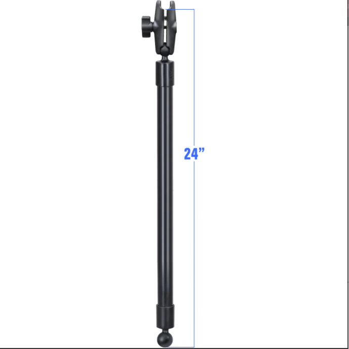 RAM® 61 cm PVC vamzdžio prailginimas su rutuliniais galais ir dviguba lizdine svirtimi.