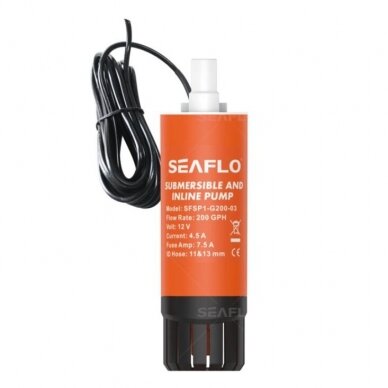 Seaflo 200GPH Submersible and Inline Pump Seaflo 200GPH Submersible and Inline Pump