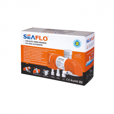 Seaflo žemo profilio automatinė triumo pompa 12v, 800GPH 4