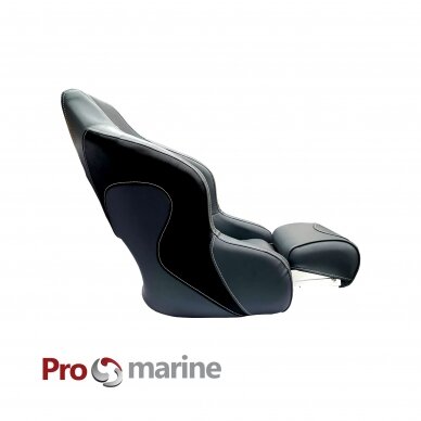Sėdynė Premium Captain Promarine (T.pilka/Juoda) 2 Sėdynė Premium Captain Promarine (T.pilka/Juoda) 2