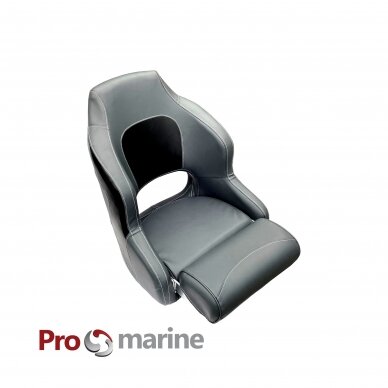Sėdynė Premium Captain Promarine (T.pilka/Juoda) Sėdynė Premium Captain Promarine (T.pilka/Juoda)