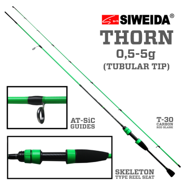 Spiningas Siweida THORN, 0,5-5,0 g, 1,98 m