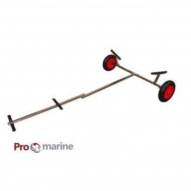 Sudedamas valties vėžimėlis -transportavimo ratukai  (ner. plienas, ilgis 235cm,plotis:140cm) 3