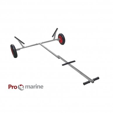 Sudedamas valties vėžimėlis -transportavimo ratukai  (ner. plienas, ilgis 235cm,plotis:140cm) 4