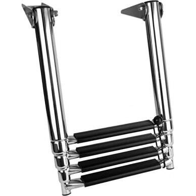Ladder telescopic stainless steel (4 steps) 1