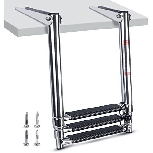 Ladder telescopic stainless steel (3 steps) 3 Ladder telescopic stainless steel (3 steps) 3