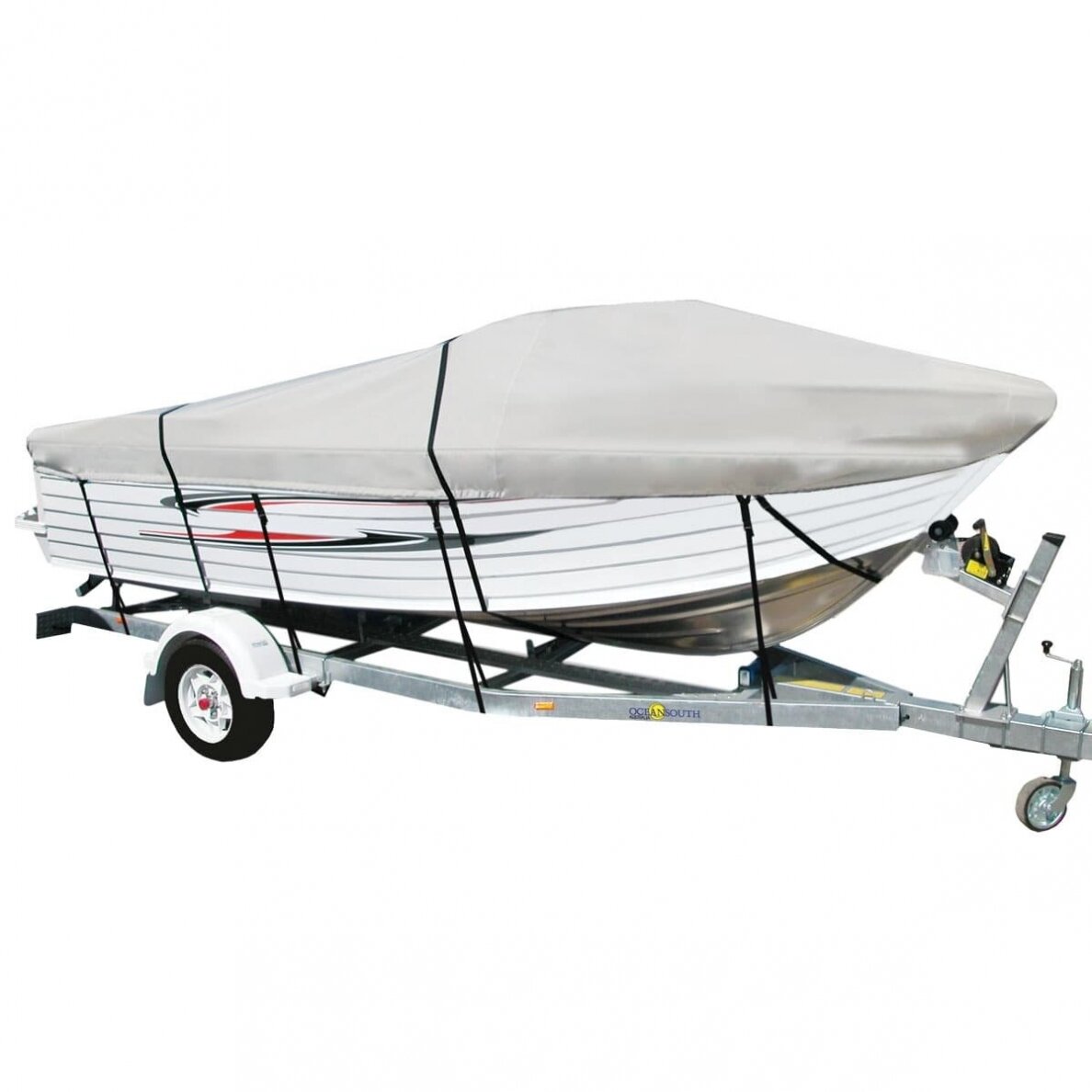 Transportavimo tentas OCEANSOUTH kateriams su stiklu (runabout) 1 Transportavimo tentas OCEANSOUTH kateriams su stiklu (runabout) 1