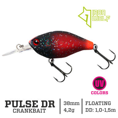Vobleris Iron Wolf PULSE DR., 3,8 cm, 1,0-1,5 m, MB49