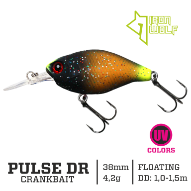 Vobleris Iron Wolf PULSE DR., 3,8 cm, 1,0-1,5 m, MB96